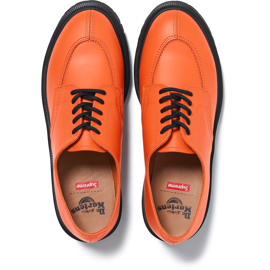 Details on Supreme Dr. Martens Split Toe 5-Eye Shoe Orange from spring summer
                                                    2021 (Price is $178)