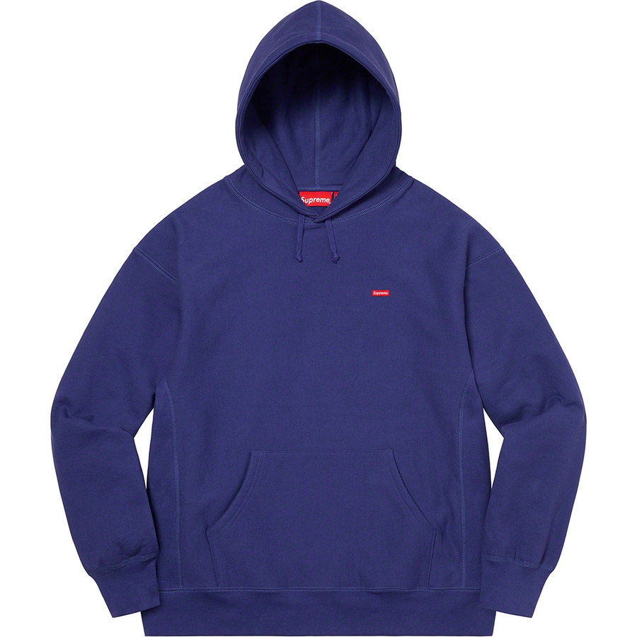 Details on Small Box Hooded Sweatshirt Washed Navy from spring summer
                                                    2021 (Price is $148)