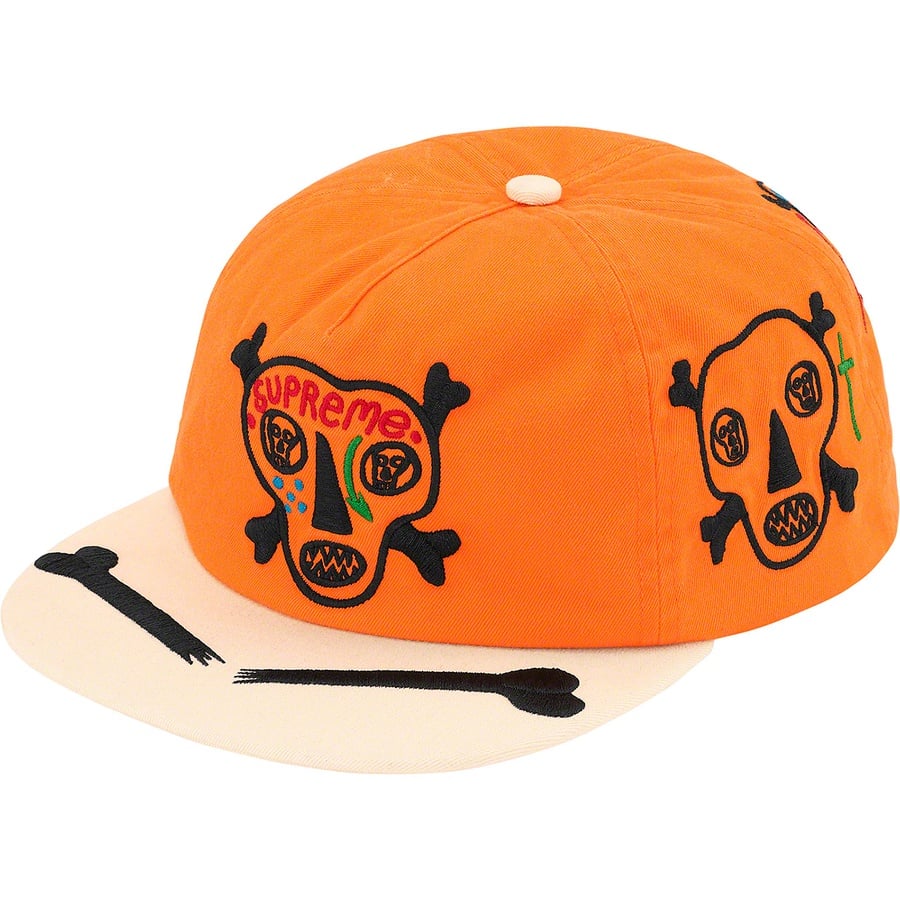 Details on Clayton Patterson Supreme Skulls 5-Panel Orange from spring summer
                                                    2021 (Price is $48)