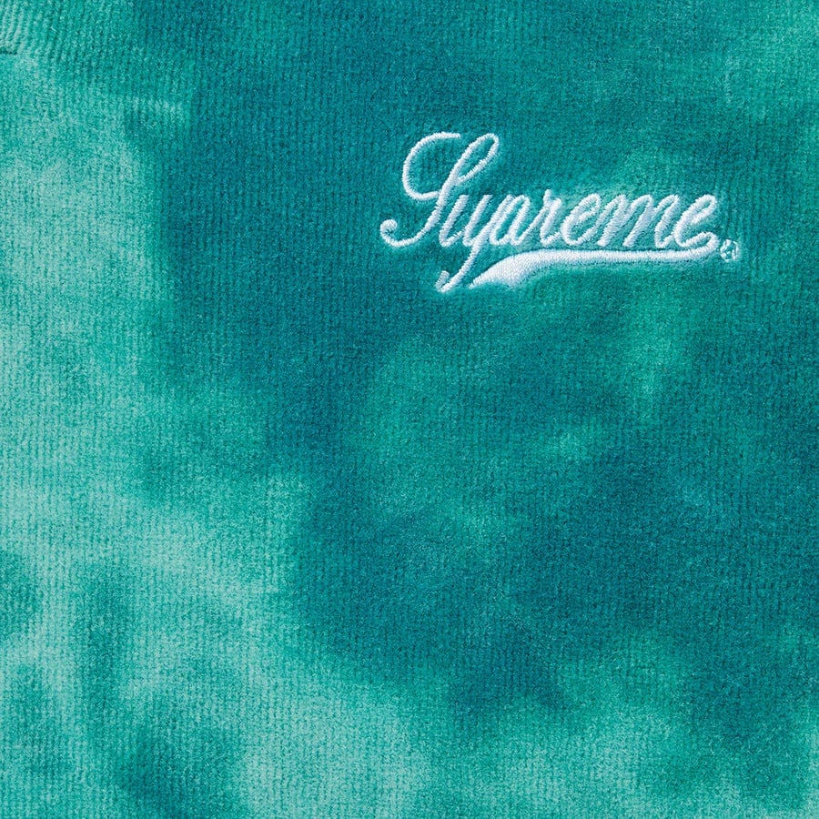 Details on Bleached Velour L S Polo Aqua from spring summer
                                                    2021 (Price is $118)