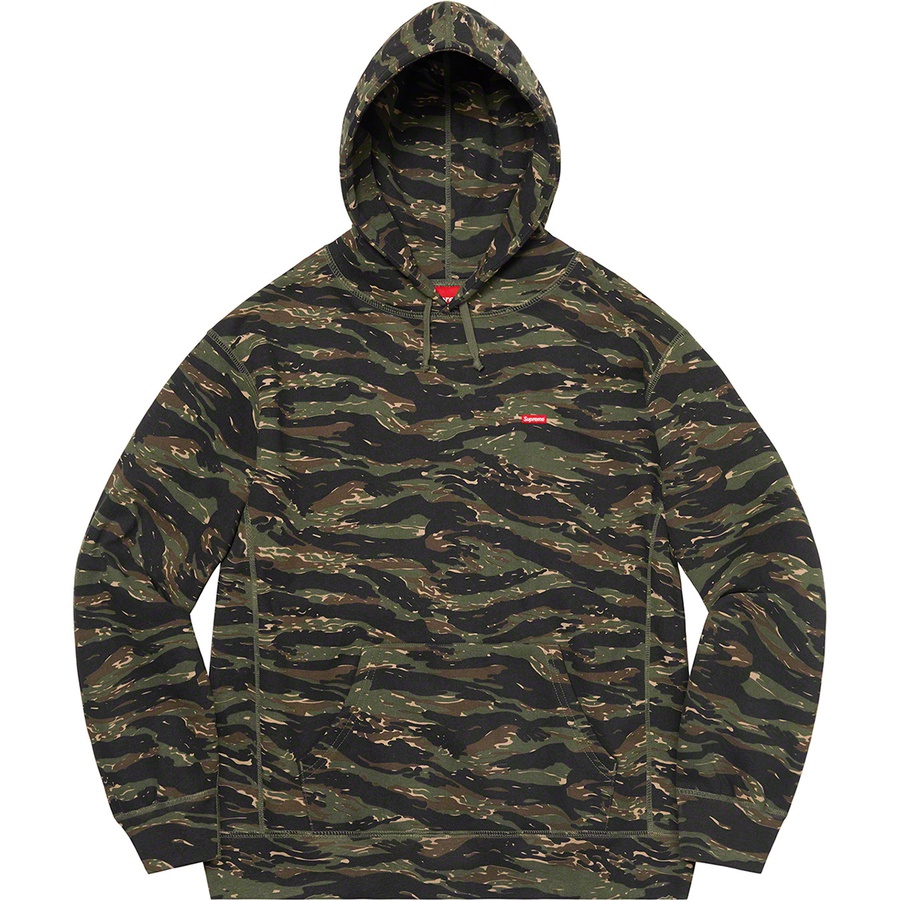 Details on Small Box Hooded Sweatshirt Tigerstripe Camo from spring summer
                                                    2021 (Price is $148)