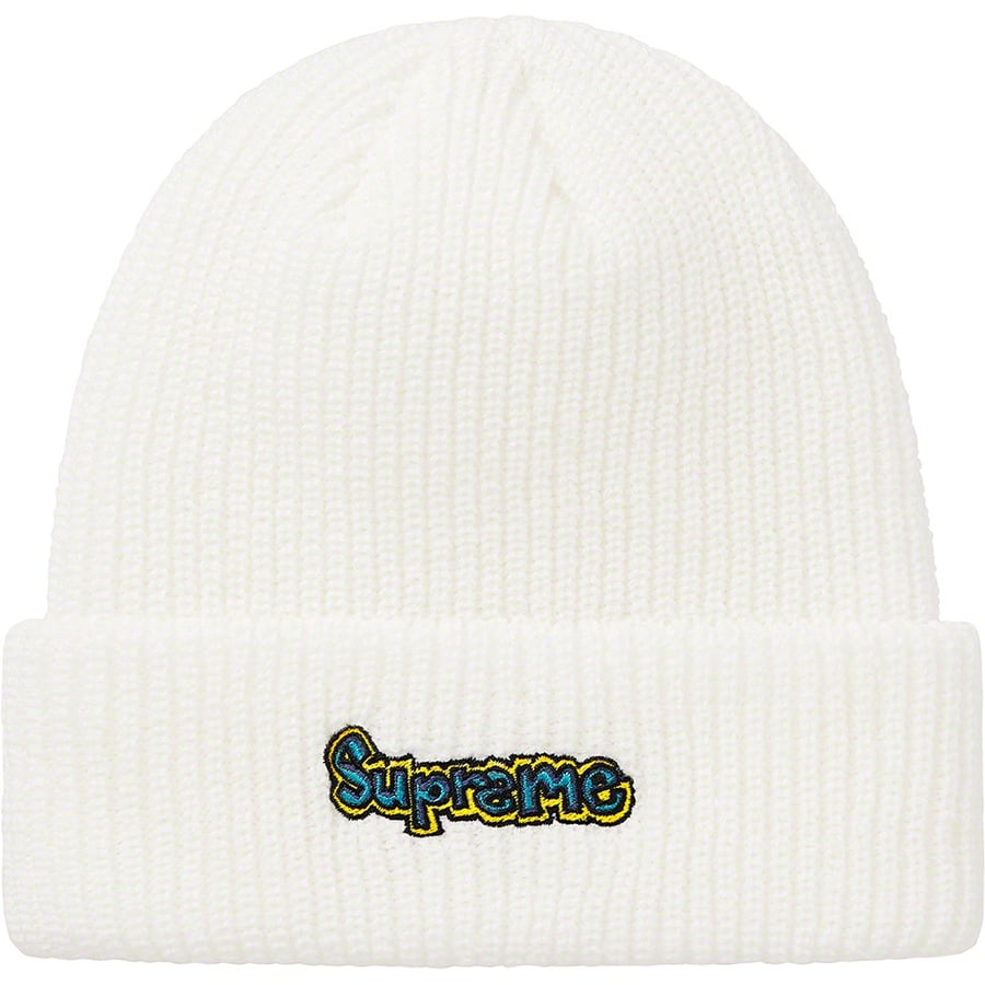 Details on Gonz Logo Beanie White from spring summer
                                                    2021 (Price is $38)