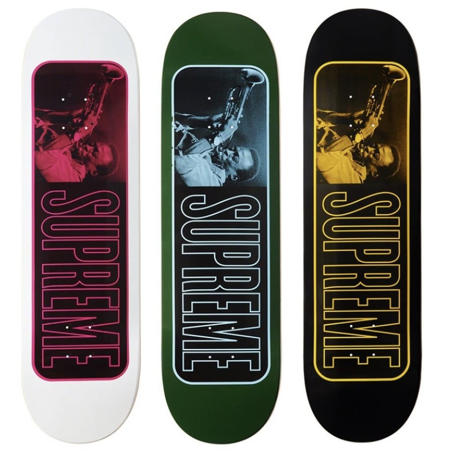 Supreme Miles Davis Skateboard released during spring summer 21 season