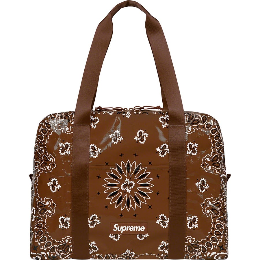 Details on Bandana Tarp Small Duffle Bag Brown from spring summer
                                                    2021 (Price is $68)