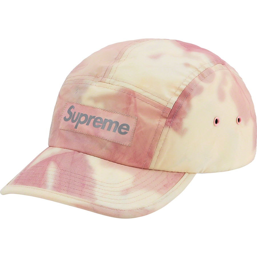 Supreme Reflective Dyed Camp Cap (SS21) - Magenta - $54
