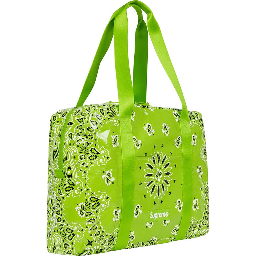 Details on Bandana Tarp Small Duffle Bag Bright Green from spring summer
                                                    2021 (Price is $68)