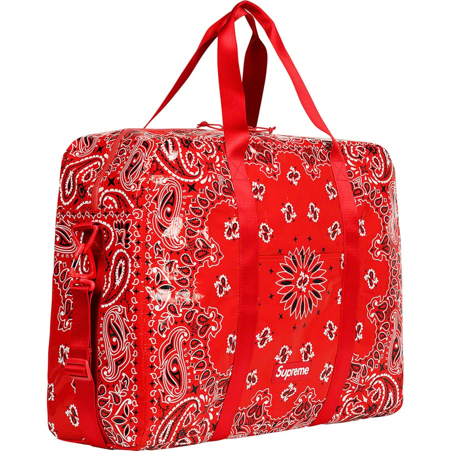 Details on Bandana Tarp Large Duffle Bag Red from spring summer
                                                    2021 (Price is $78)