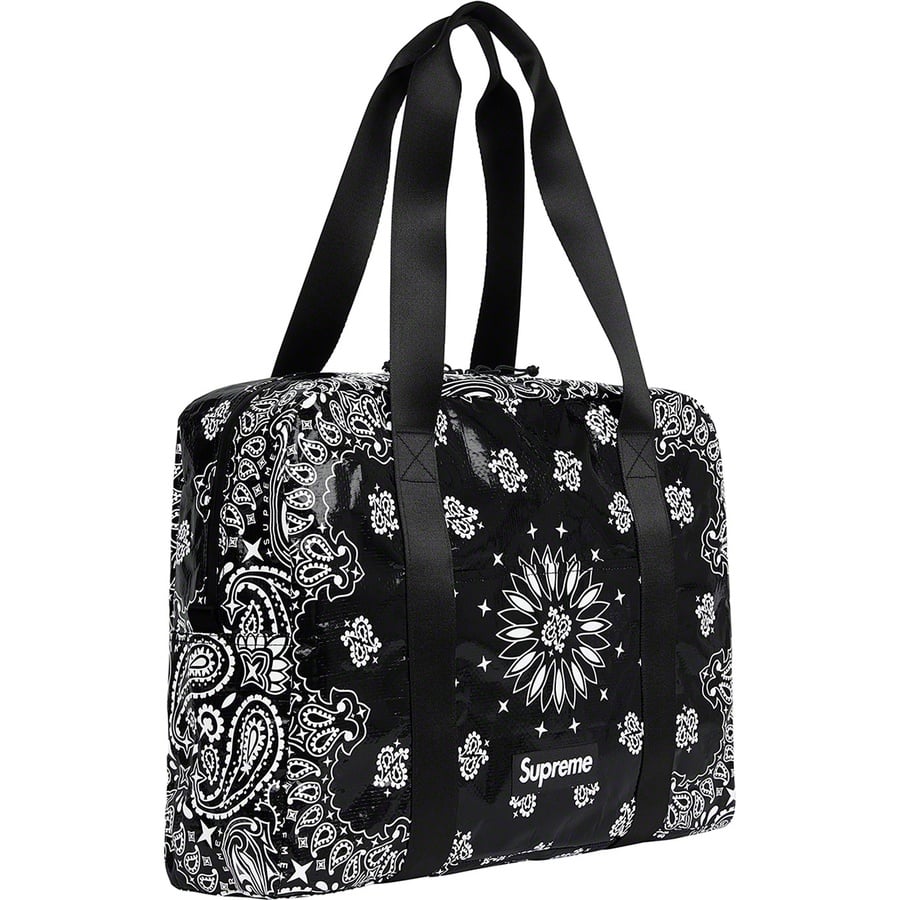 Details on Bandana Tarp Small Duffle Bag Black from spring summer
                                                    2021 (Price is $68)