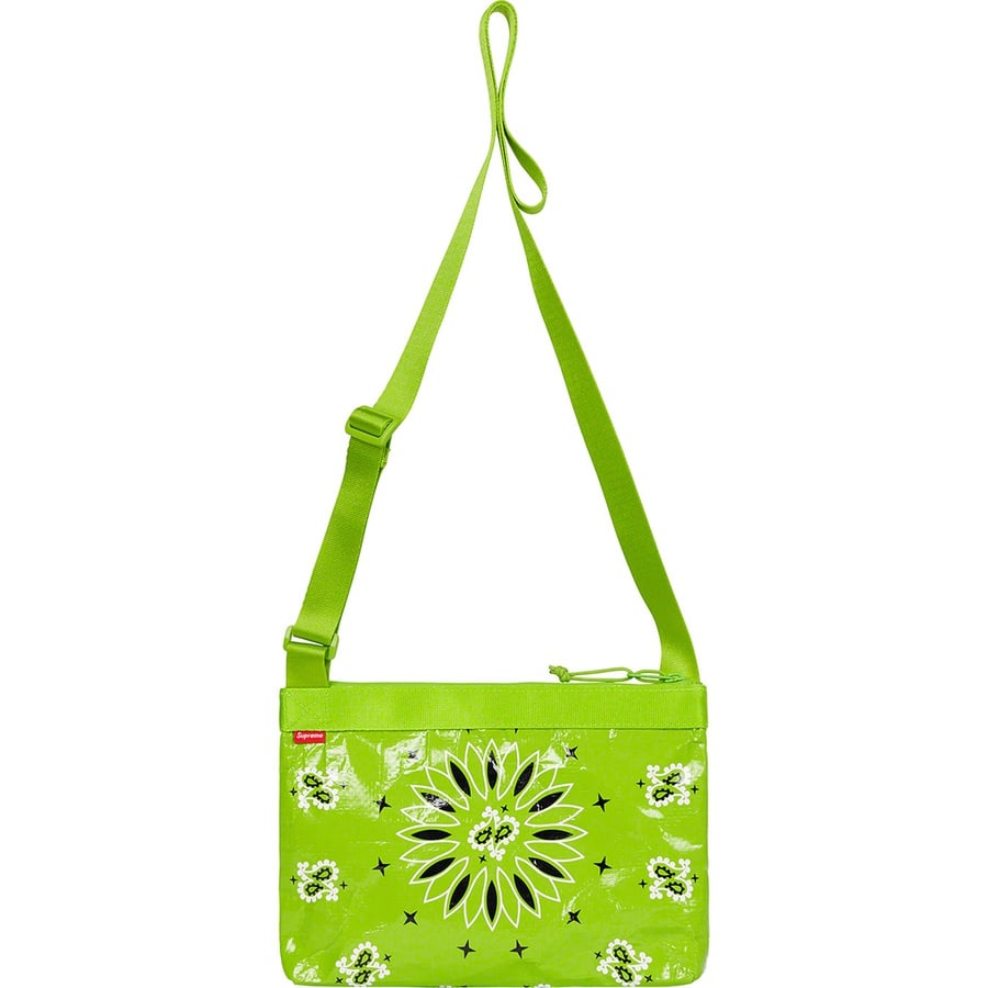 Details on Bandana Tarp Side Bag Bright Green from spring summer
                                                    2021 (Price is $38)