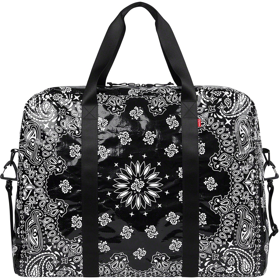 Details on Bandana Tarp Large Duffle Bag Black from spring summer
                                                    2021 (Price is $78)