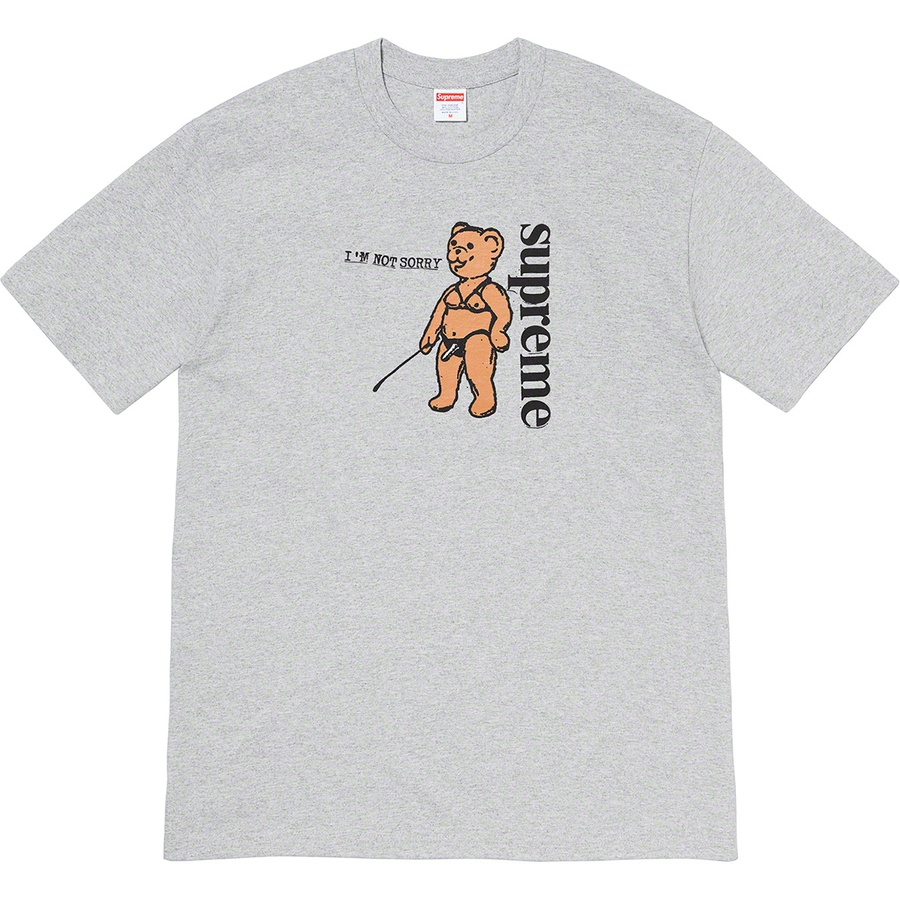 Details on Not Sorry Tee Heather Grey from spring summer
                                                    2021 (Price is $38)