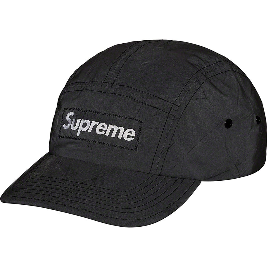 Details on Reflective Dyed Camp Cap Black from spring summer 2021 (Price is $54)