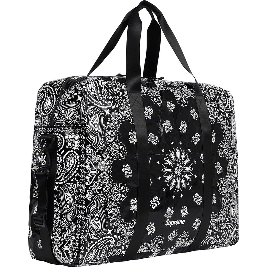 Details on Bandana Tarp Large Duffle Bag Black from spring summer
                                                    2021 (Price is $78)