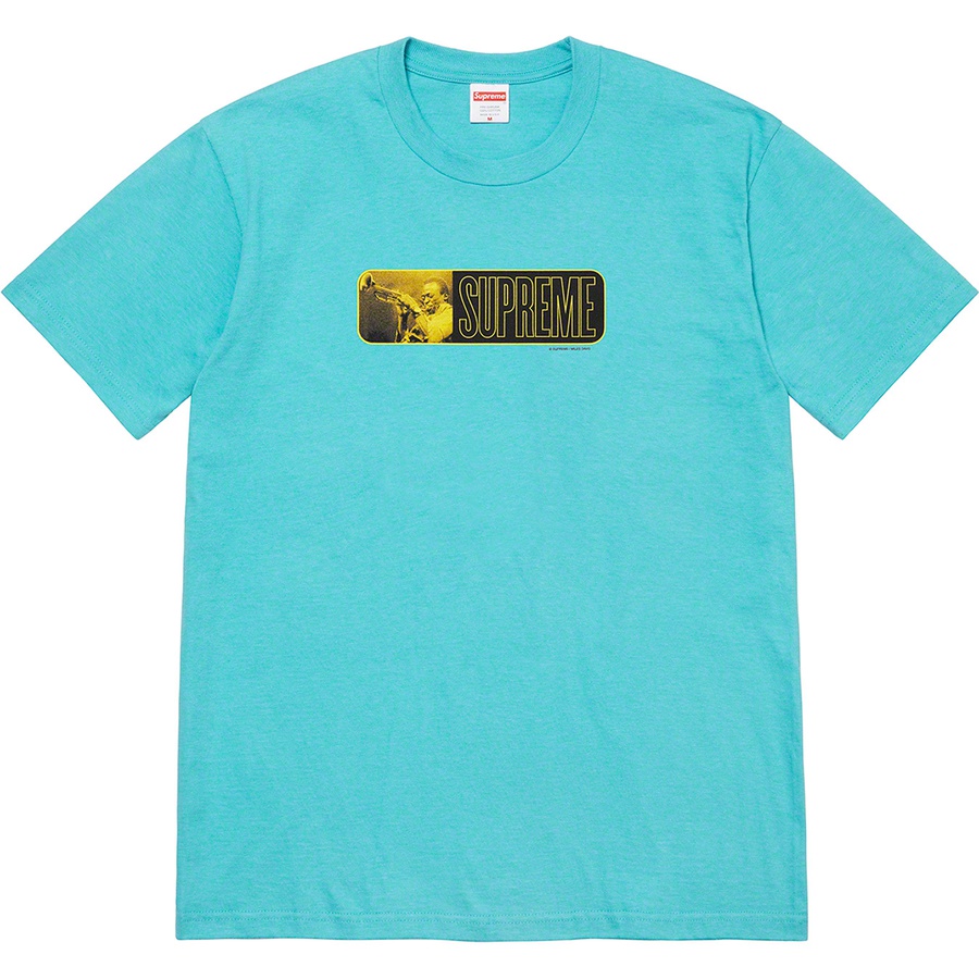 Details on Miles Davis Tee Light Teal from spring summer
                                                    2021 (Price is $44)
