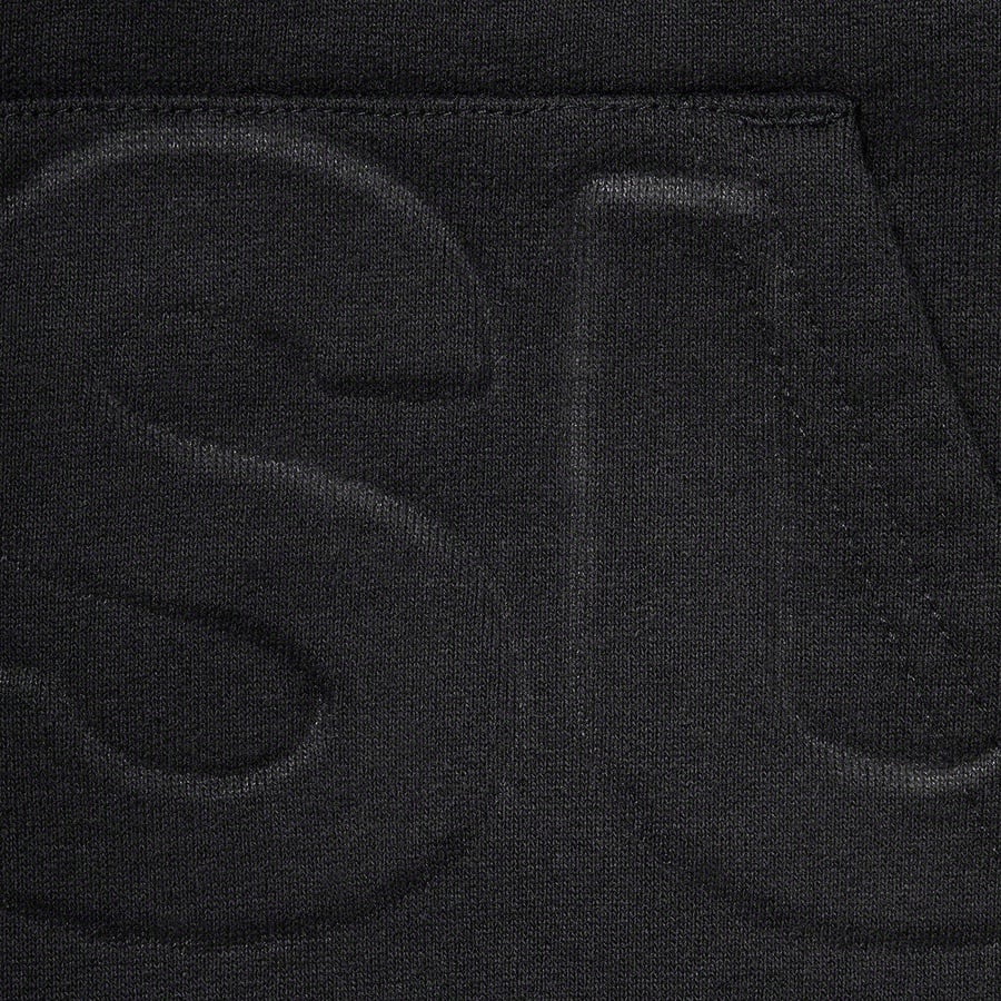 Details on Embossed Logos Hooded Sweatshirt Black from spring summer
                                                    2021 (Price is $158)