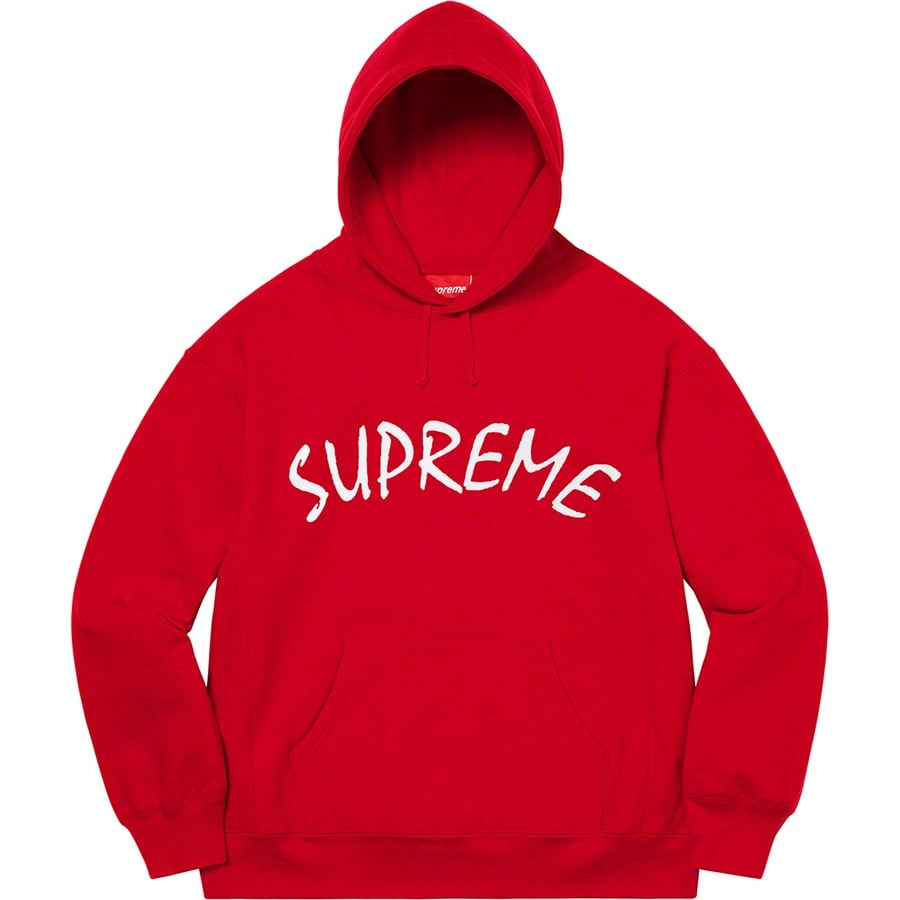 Details on FTP Arc Hooded Sweatshirt Red from spring summer
                                                    2021 (Price is $158)