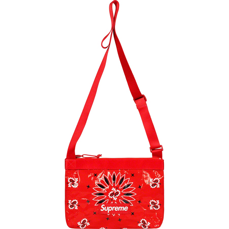 Details on Bandana Tarp Side Bag Red from spring summer
                                                    2021 (Price is $38)