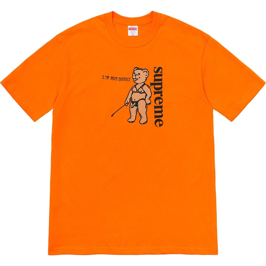 Details on Not Sorry Tee Orange from spring summer
                                                    2021 (Price is $38)