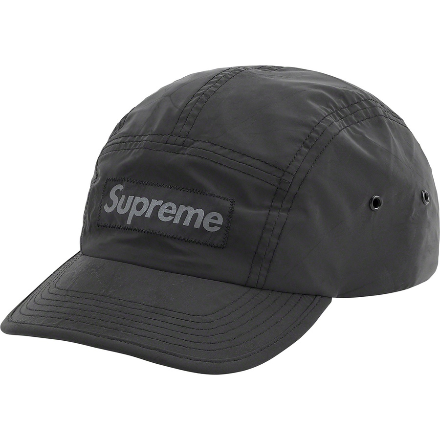 Supreme Reflective Dyed Camp Cap (SS21) - Black - $54