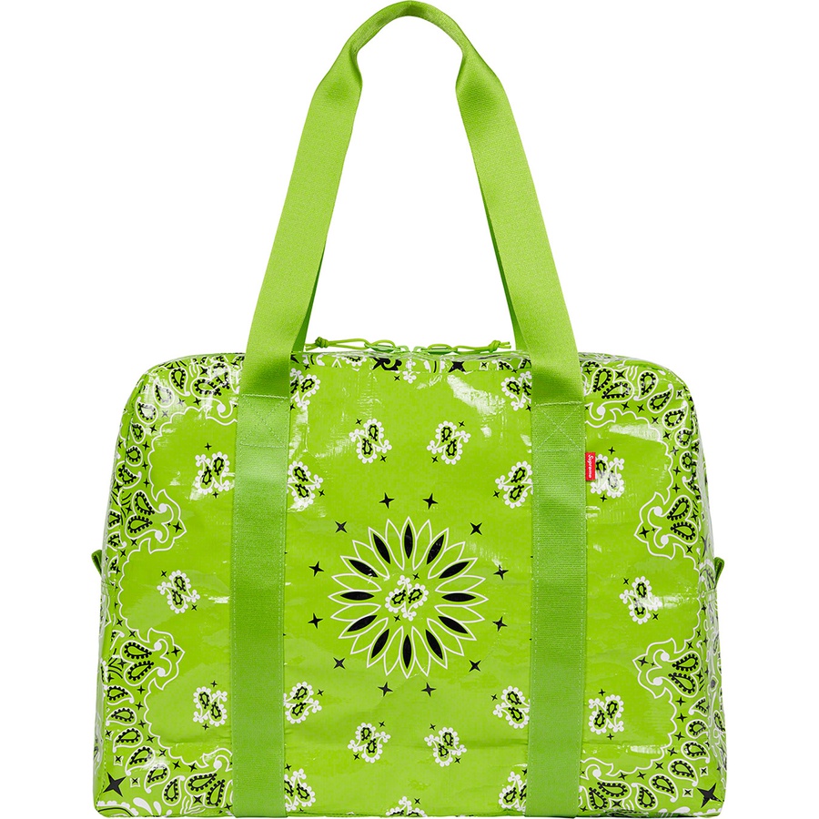 Details on Bandana Tarp Small Duffle Bag Bright Green from spring summer
                                                    2021 (Price is $68)