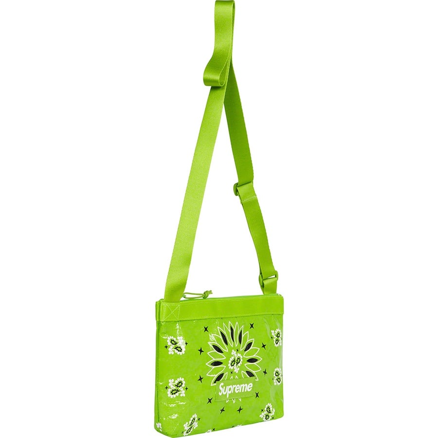 Details on Bandana Tarp Side Bag Bright Green from spring summer
                                                    2021 (Price is $38)