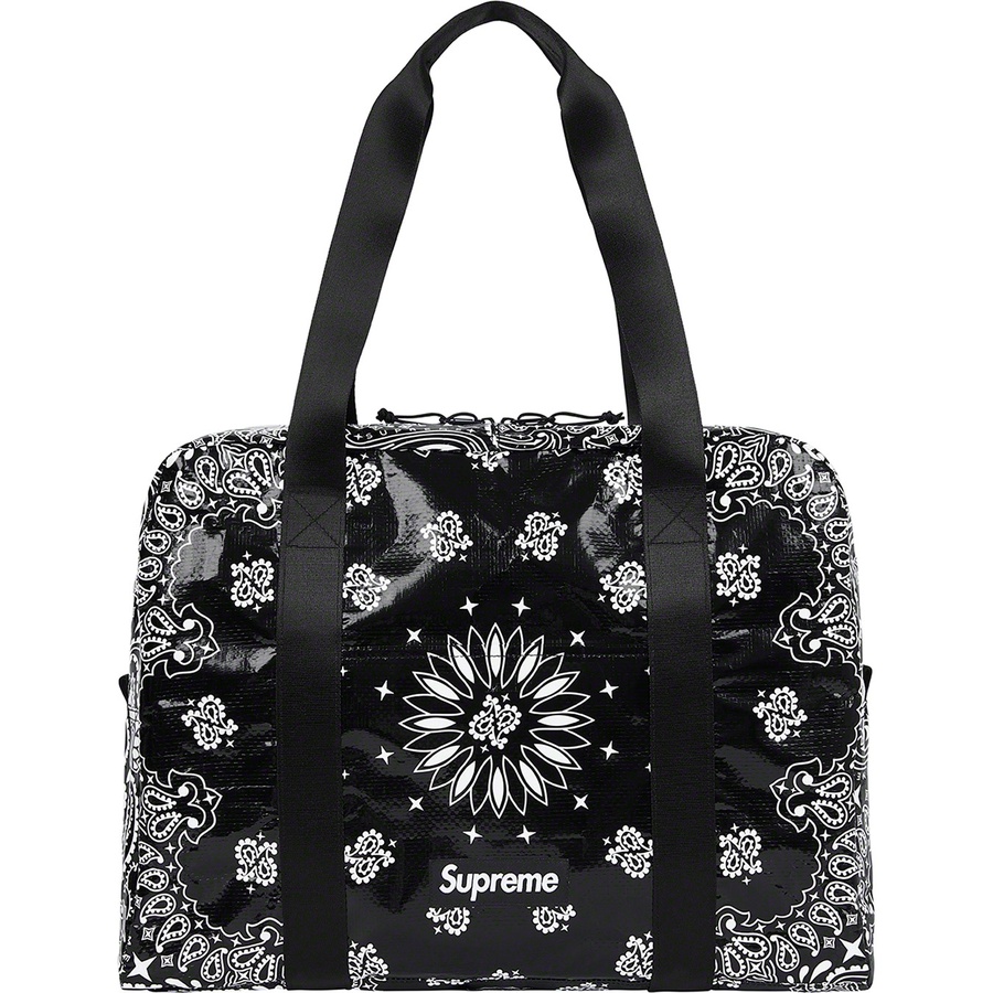 Details on Bandana Tarp Small Duffle Bag Black from spring summer
                                                    2021 (Price is $68)