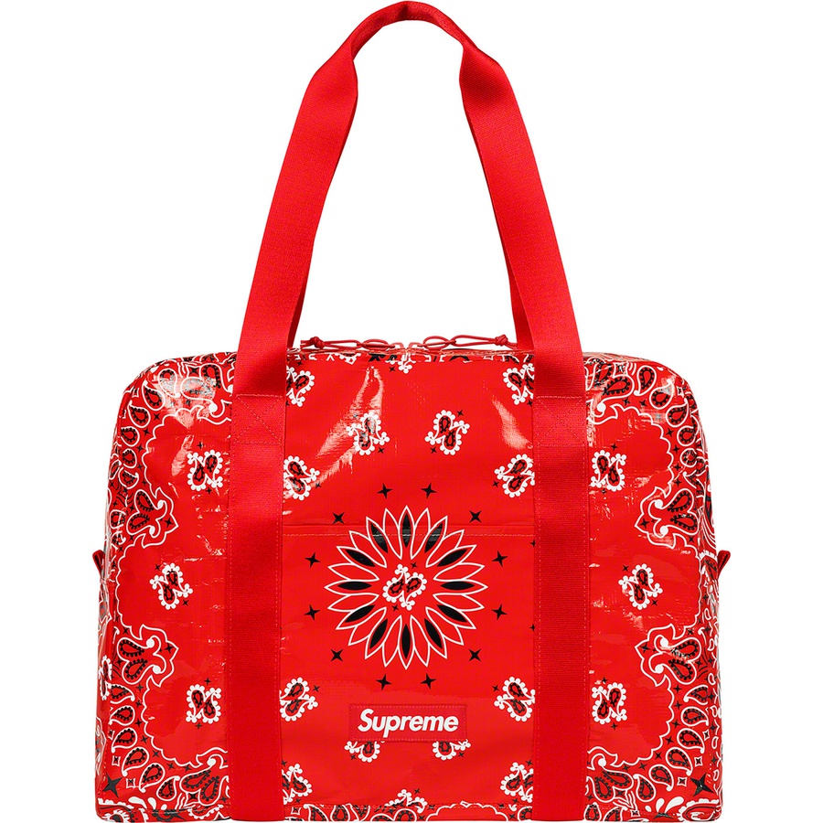 Details on Bandana Tarp Small Duffle Bag Red from spring summer
                                                    2021 (Price is $68)