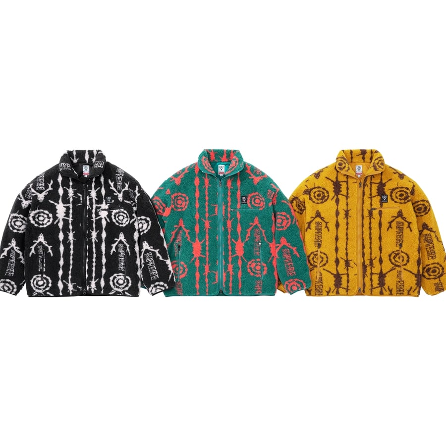 Details on Supreme SOUTH2 WEST8 Fleece Jacket  from spring summer
                                                    2021 (Price is $198)