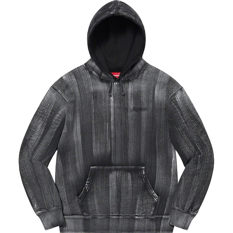 Details on Brush Stroke Hooded Sweatshirt Black from spring summer
                                                    2021 (Price is $168)