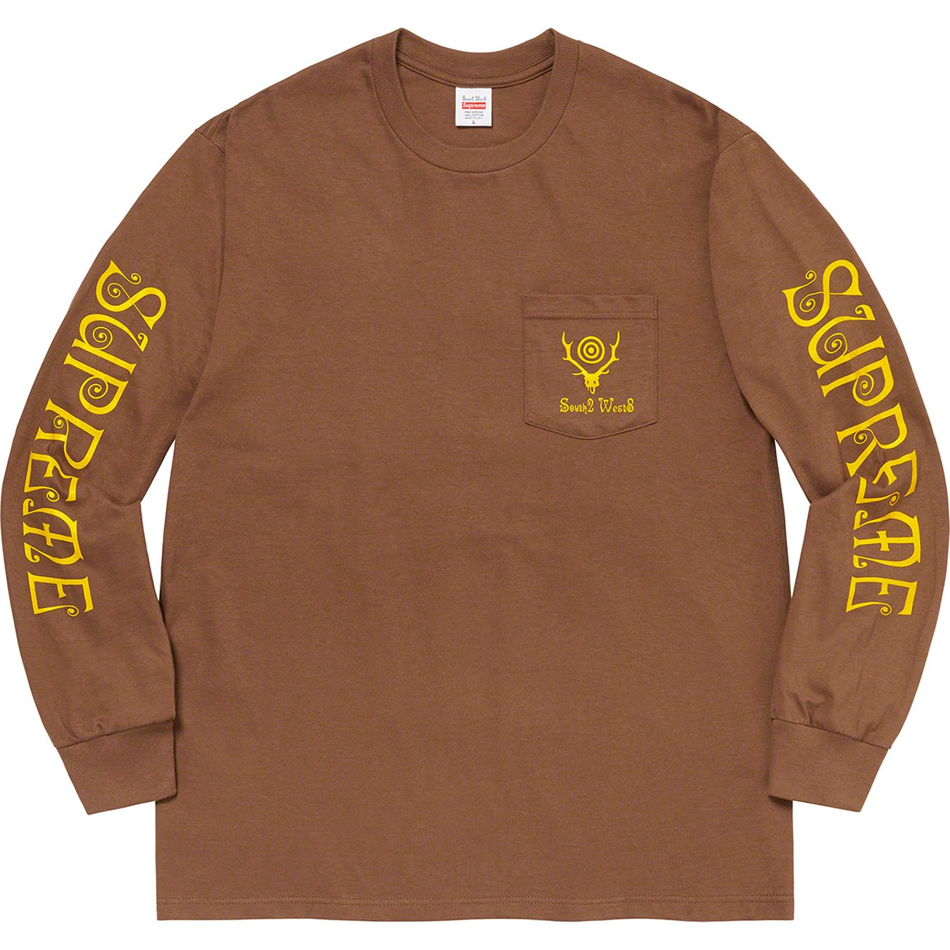 Supreme SOUTH2 WEST8 L/S Pocket Tee XL ②