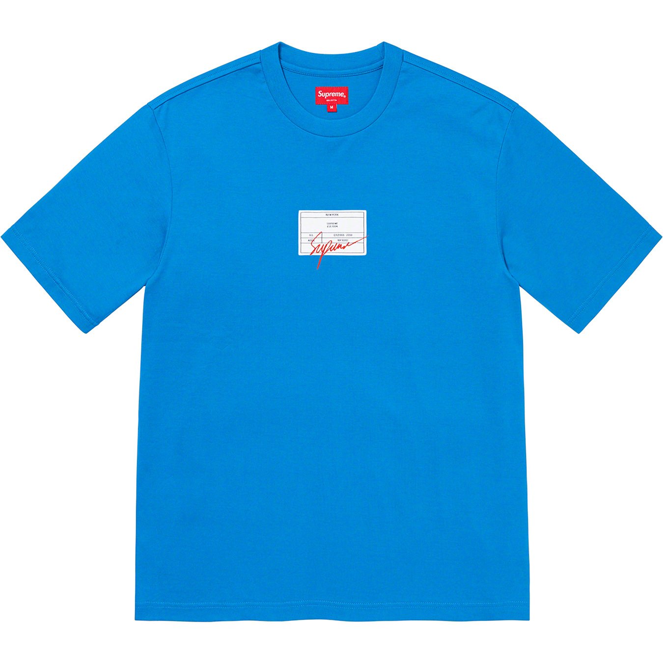 【SUPREME】21SS Signature Label S/S Top【S】