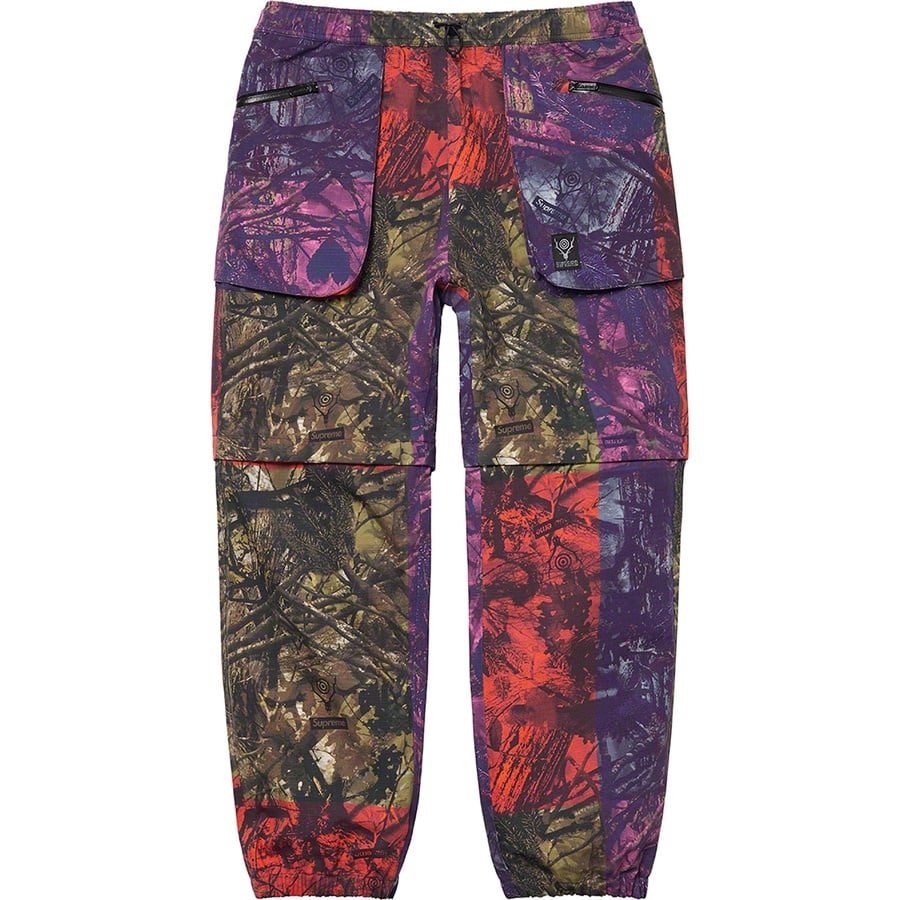 Details on Supreme SOUTH2 WEST8 River Trek Pant Camo from spring summer
                                                    2021 (Price is $248)