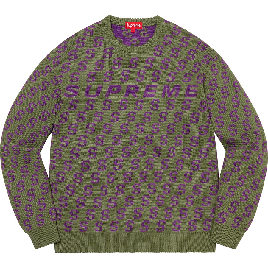 Details on S Repeat Sweater Olive from spring summer
                                                    2021 (Price is $148)