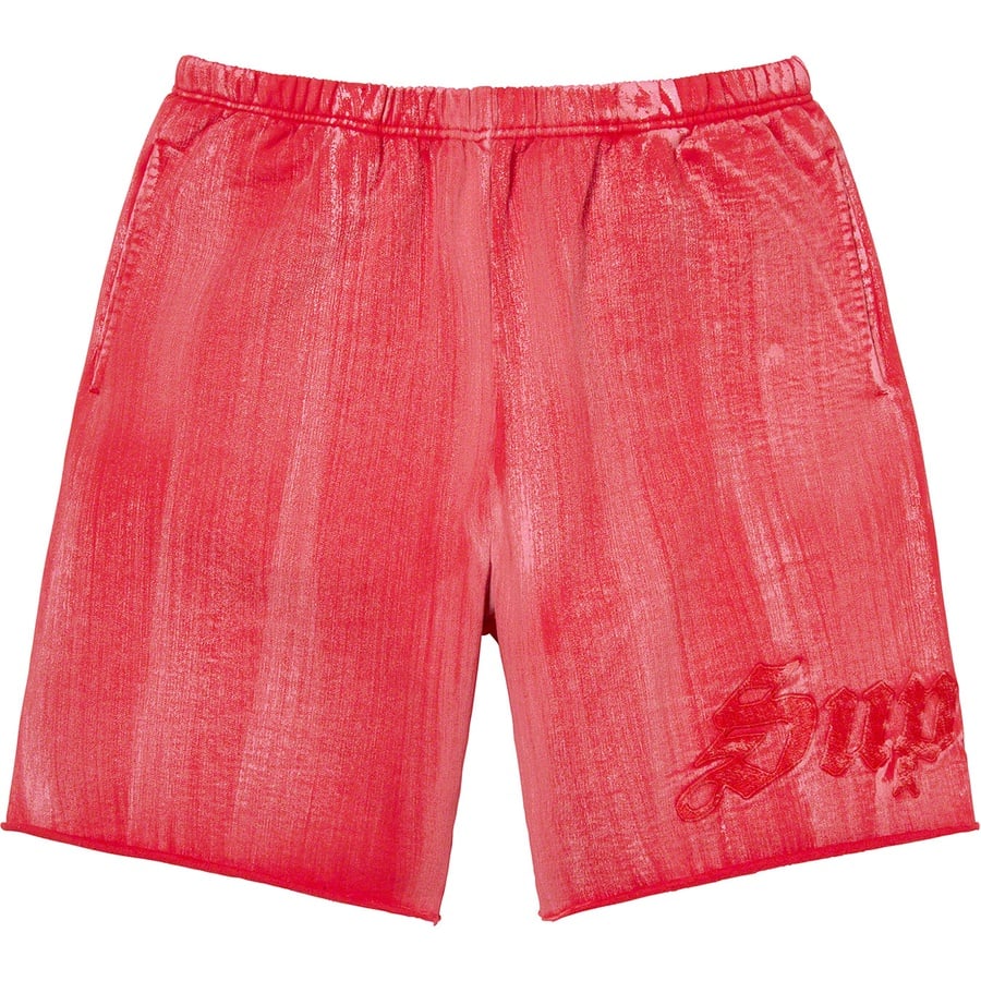 Details on Brush Stroke Sweatshort Red from spring summer
                                                    2021 (Price is $118)