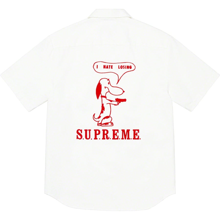 supreme Dog S/S Work Shirt  orange S