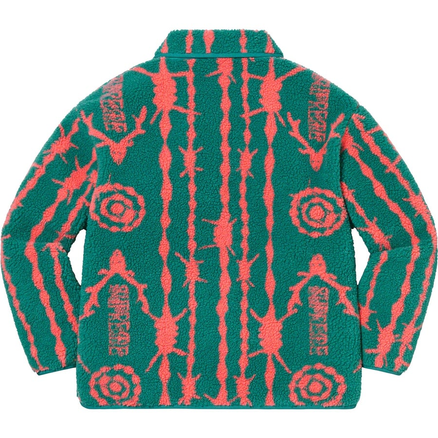 Details on Supreme SOUTH2 WEST8 Fleece Jacket Teal from spring summer
                                                    2021 (Price is $198)