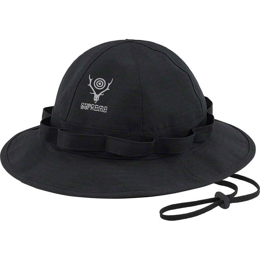 Details on Supreme SOUTH2 WEST8 Jungle Hat Black from spring summer
                                                    2021 (Price is $68)