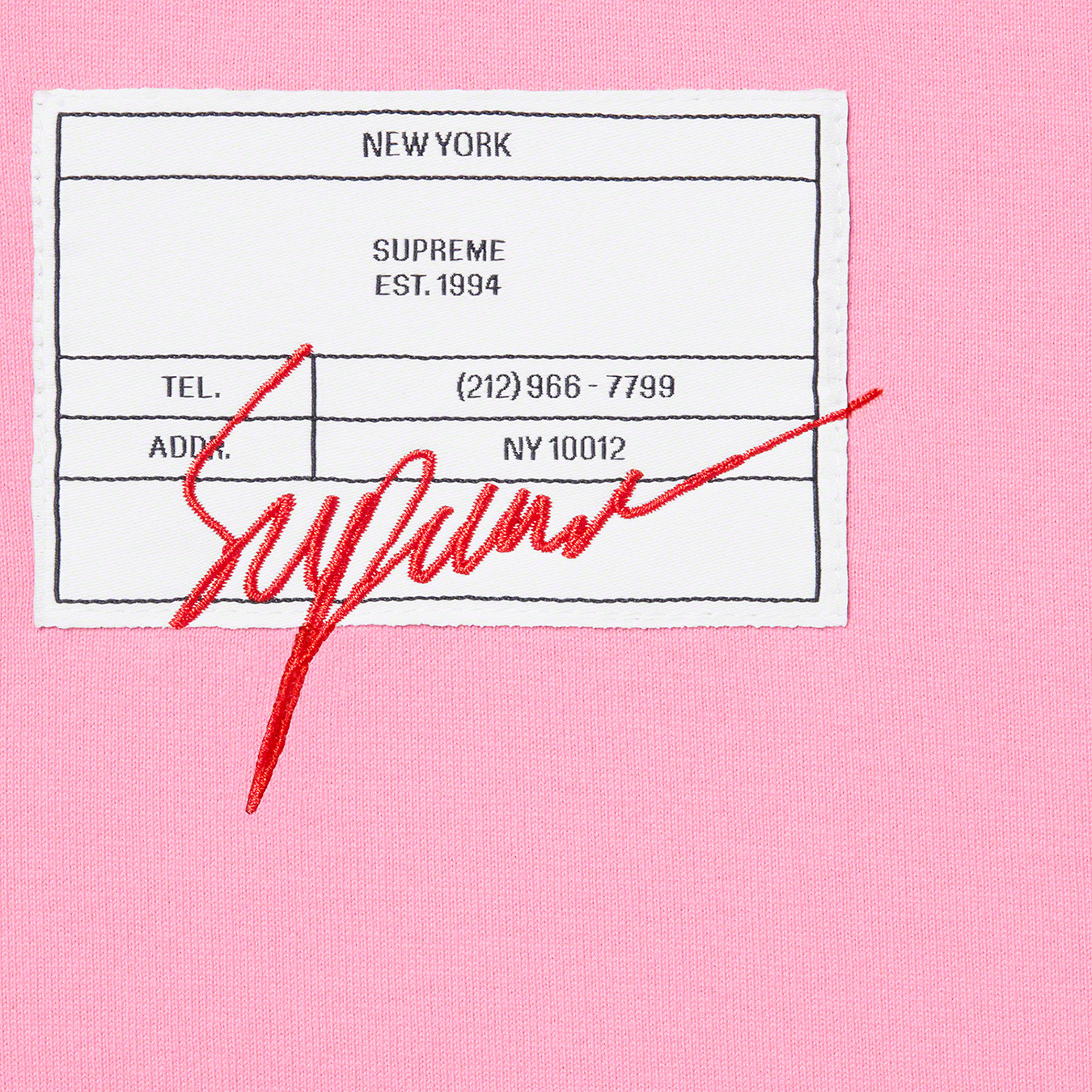 Signature Label S S Top - spring summer 2021 - Supreme