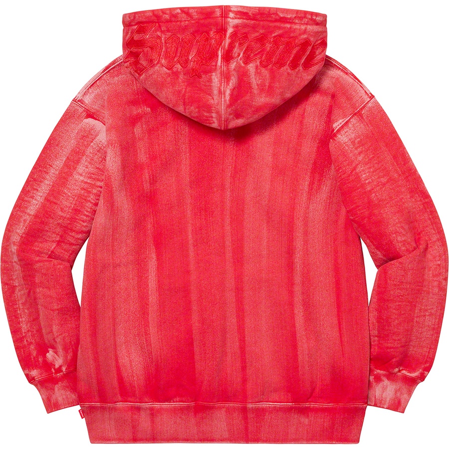 Details on Brush Stroke Hooded Sweatshirt Red from spring summer
                                                    2021 (Price is $168)