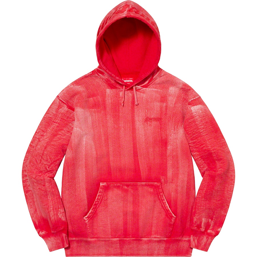 Details on Brush Stroke Hooded Sweatshirt Red from spring summer
                                                    2021 (Price is $168)