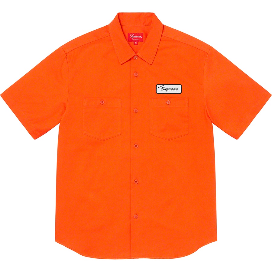 Details on Dog S S Work Shirt Orange from spring summer
                                                    2021 (Price is $128)