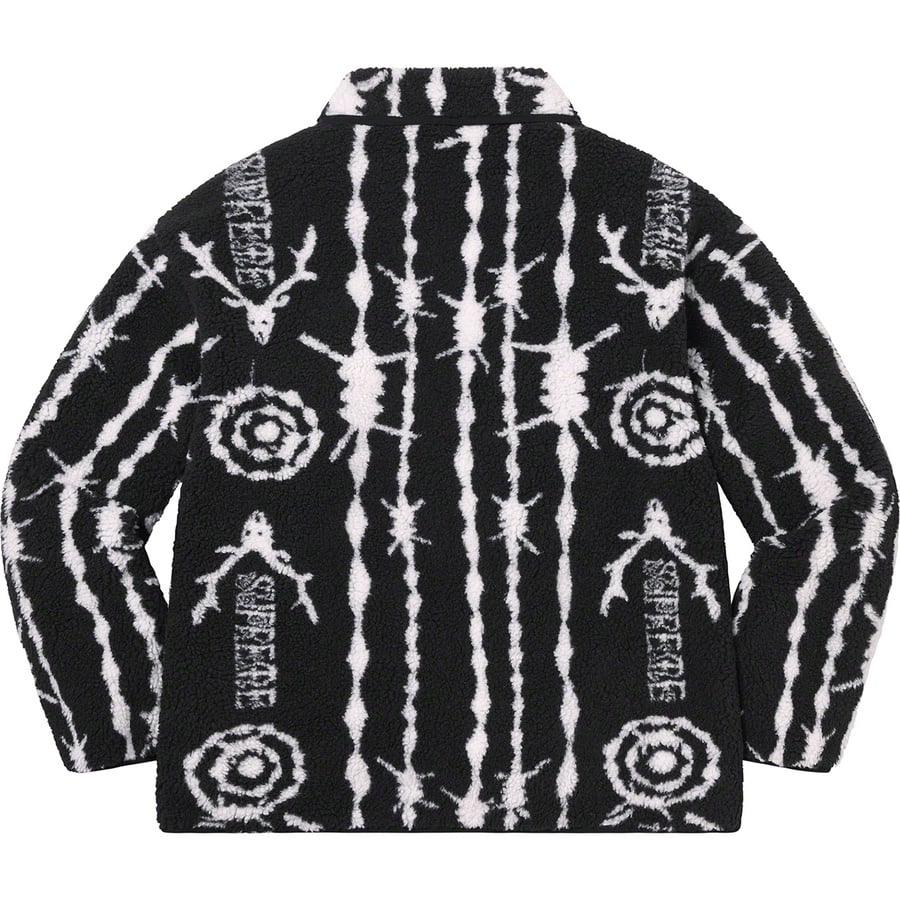 Details on Supreme SOUTH2 WEST8 Fleece Jacket Black from spring summer
                                                    2021 (Price is $198)