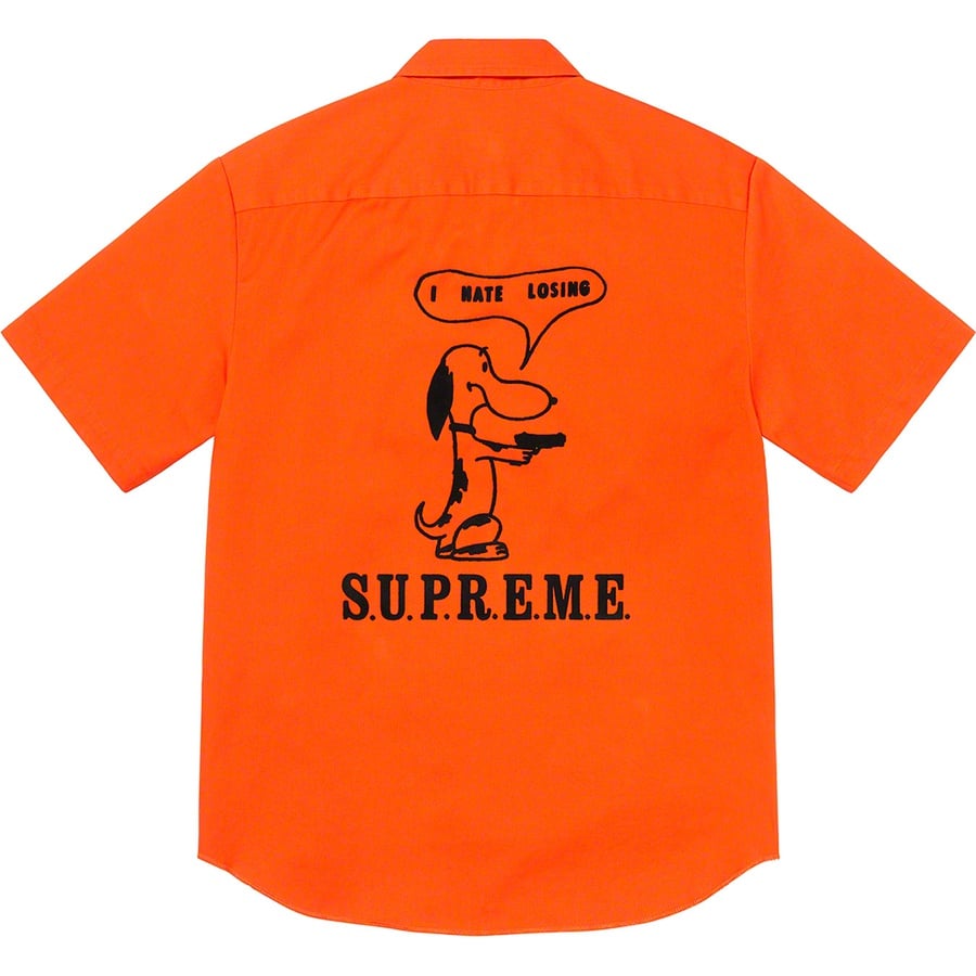 Details on Dog S S Work Shirt Orange from spring summer 2021 (Price is $128)
