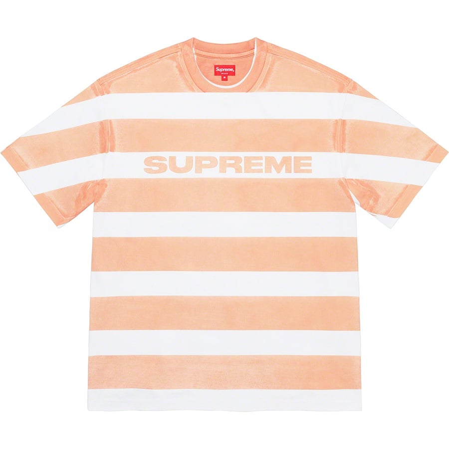 Details on Printed Stripe S S Top Peach from spring summer 2021 (Price is $88)