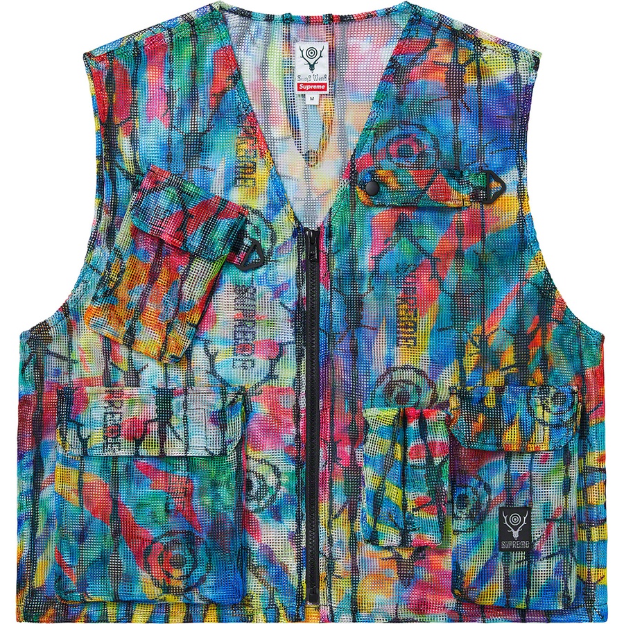 Details on Supreme SOUTH2 WEST8 Bush Vest Multicolor from spring summer
                                                    2021 (Price is $218)
