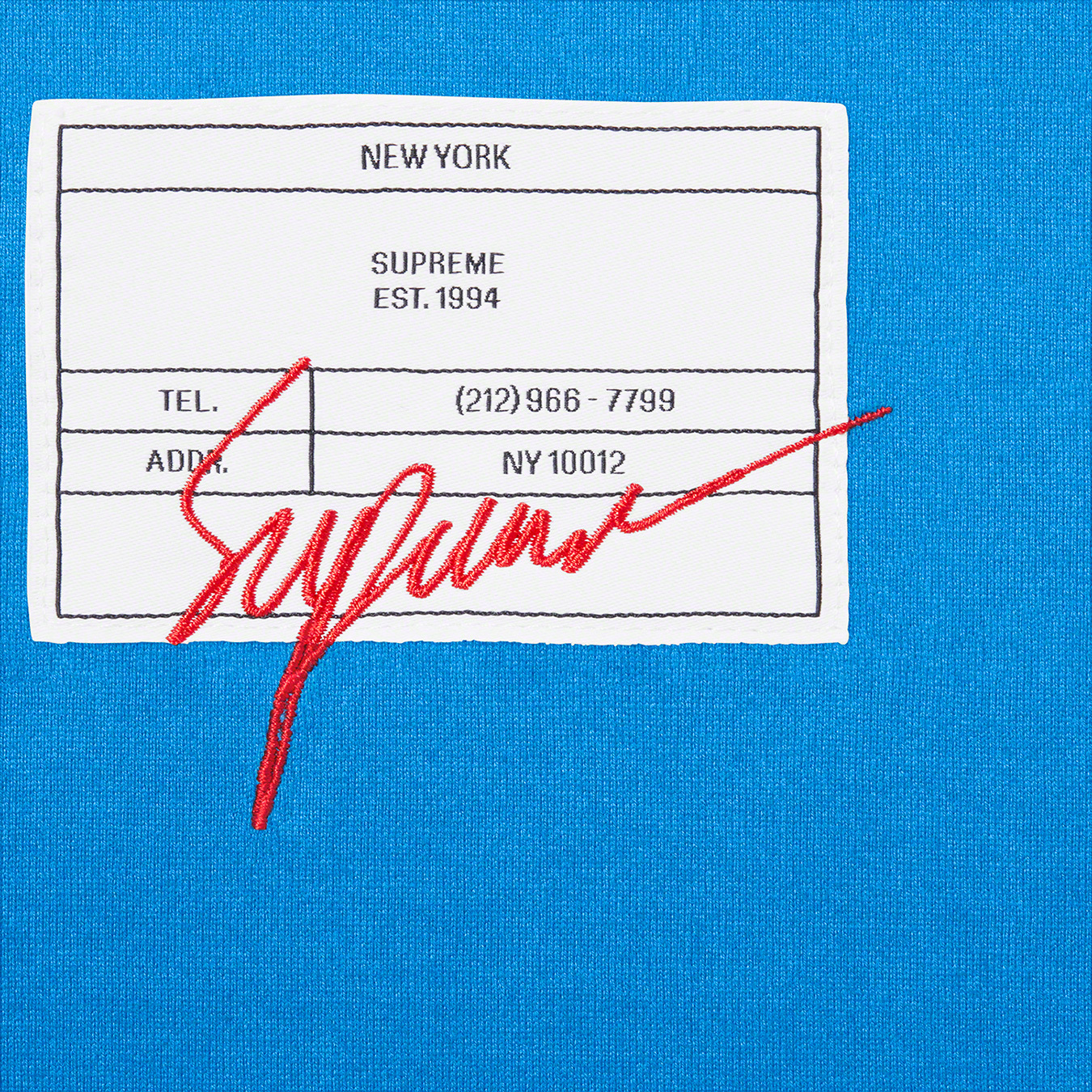 Signature Label S S Top - spring summer 2021 - Supreme