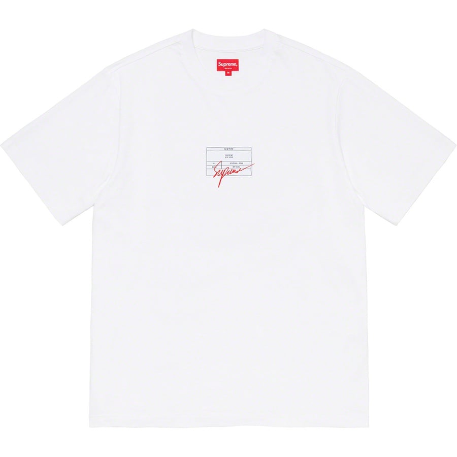 Details on Signature Label S S Top White from spring summer
                                                    2021 (Price is $68)