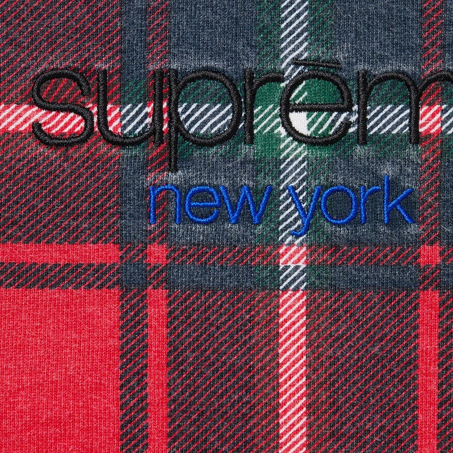 Details on Plaid Crewneck Red from spring summer
                                                    2021 (Price is $148)