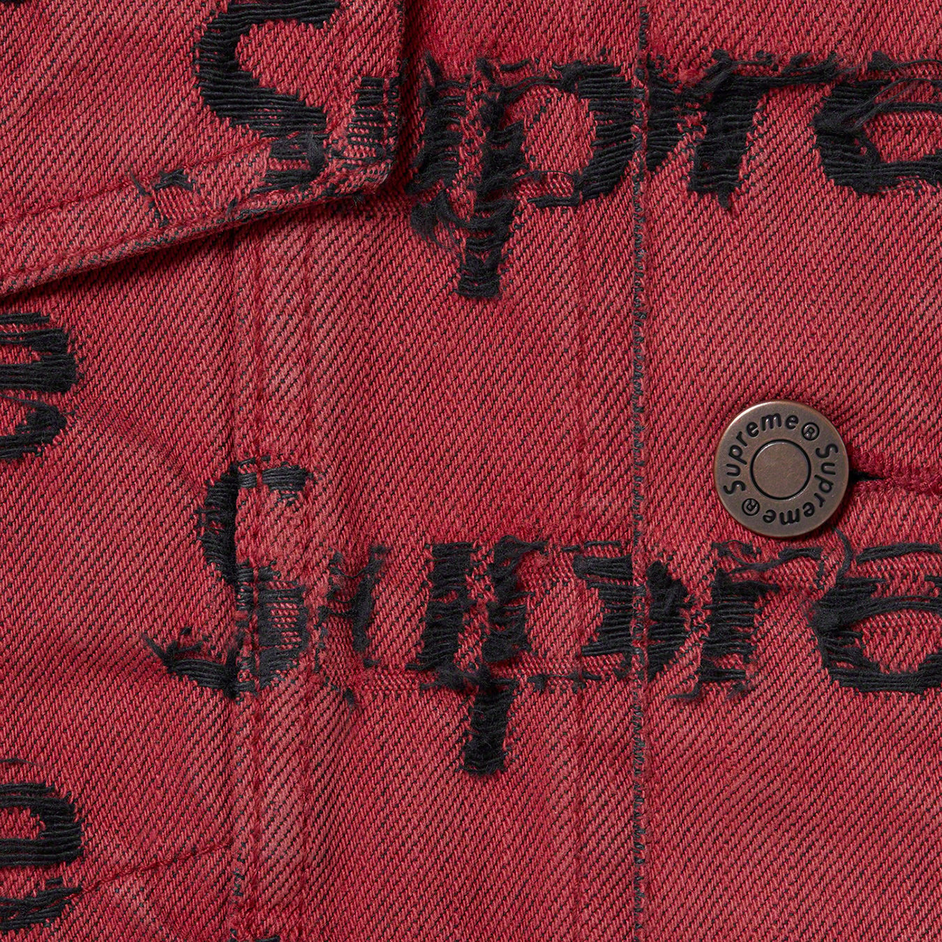 Frayed Logos Denim Trucker Jacket