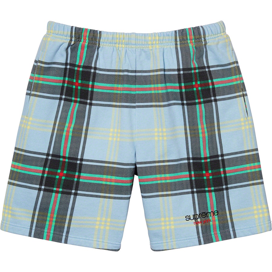 Details on Plaid Sweatshort Light Blue from spring summer
                                                    2021 (Price is $118)